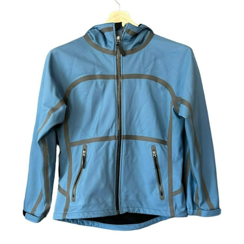 Outdoor‎ Research Blue Fleece Lined Rain Jacket Coat Womens S